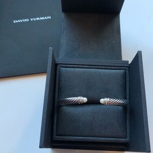 David Yurman Cable Bracelet Pearls and Diamonds